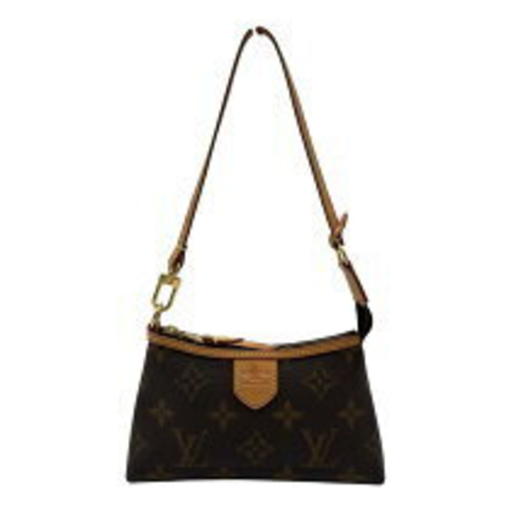 Louis Vuitton Pochette Delightful Brown Monogram Leather Handbag